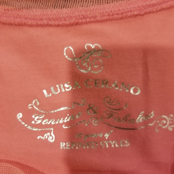 Luisa Cerano Designer Pink Tank Top - Picture 5 of 7
